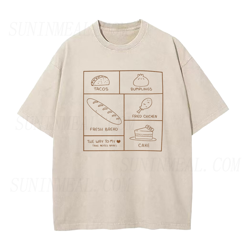 The Way To My Heart Foodie Unisex Tee