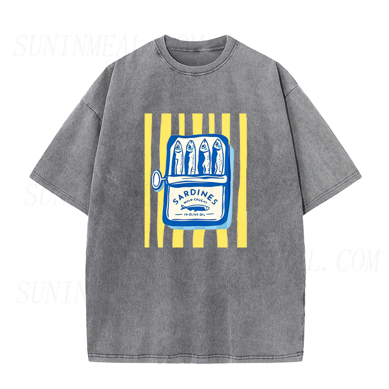 Striped Sardine Can Unisex Tee