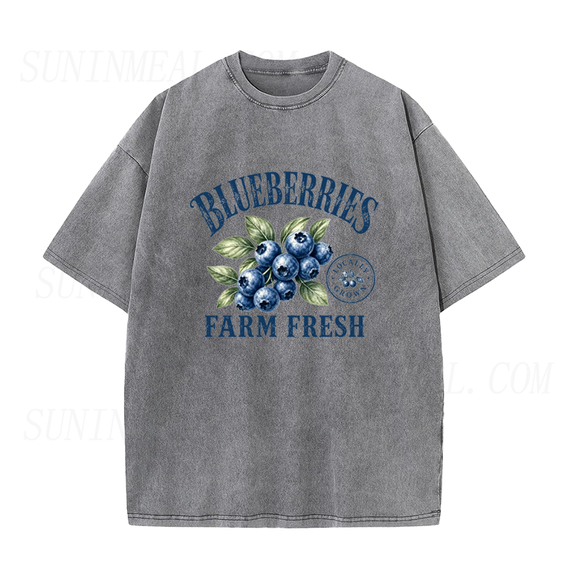 Blueberries Farm Fresh Unisex Tee