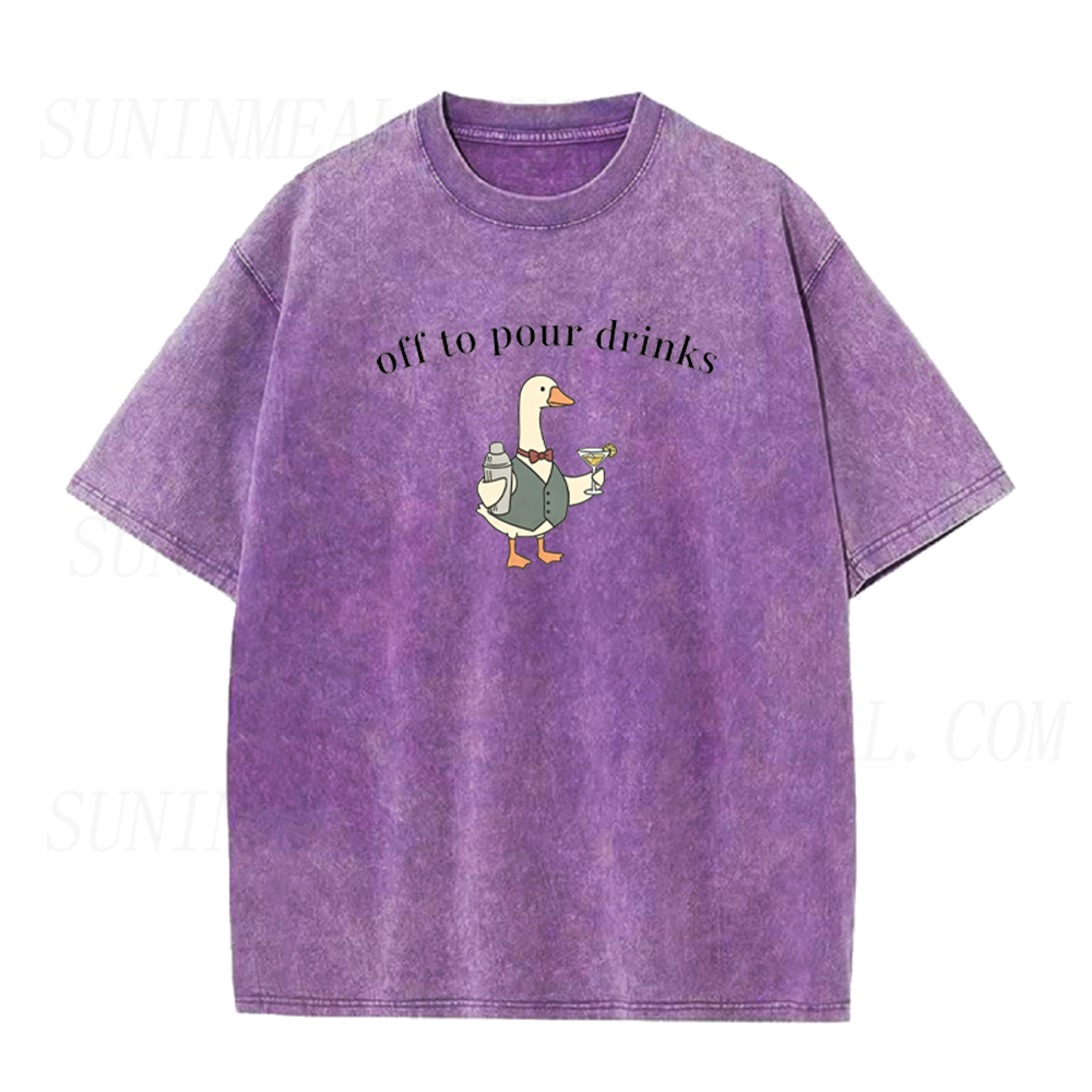 Funny Bartender Goose Unisex Tee