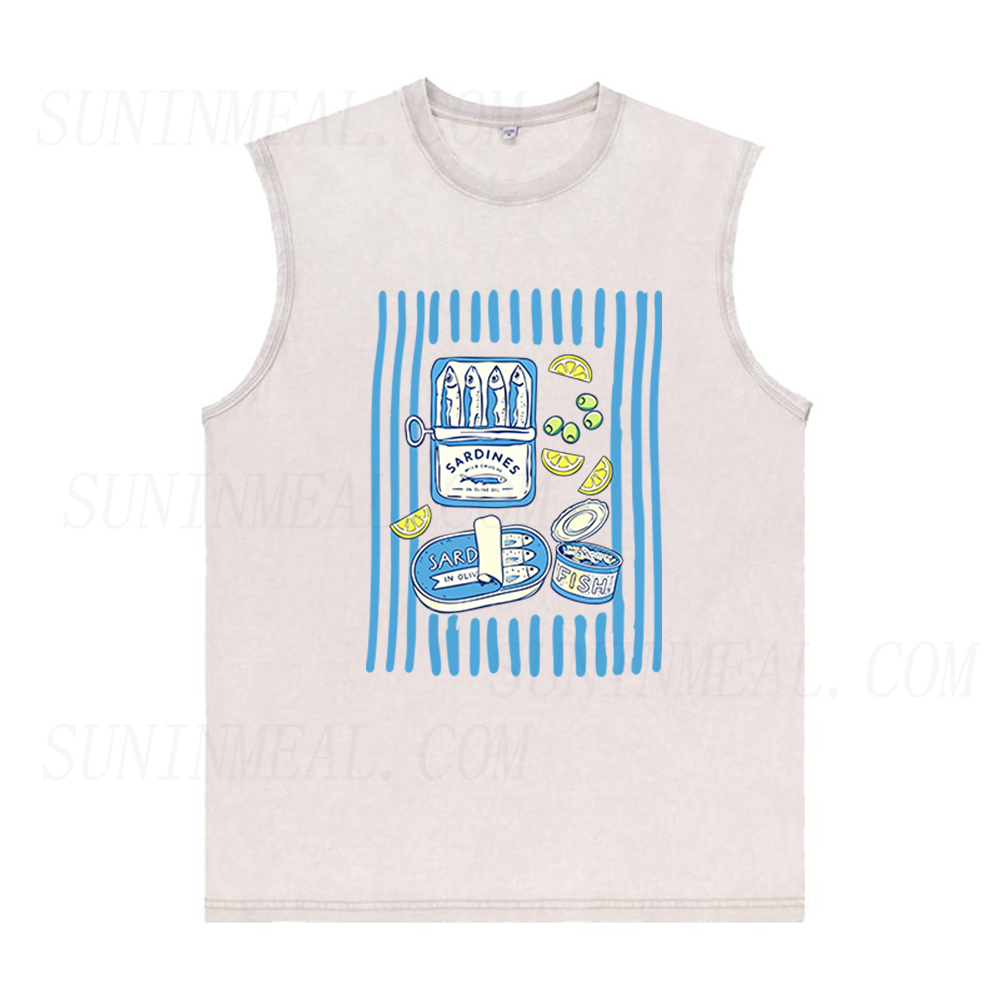 Sardine Tin Day Unisex Tank Top
