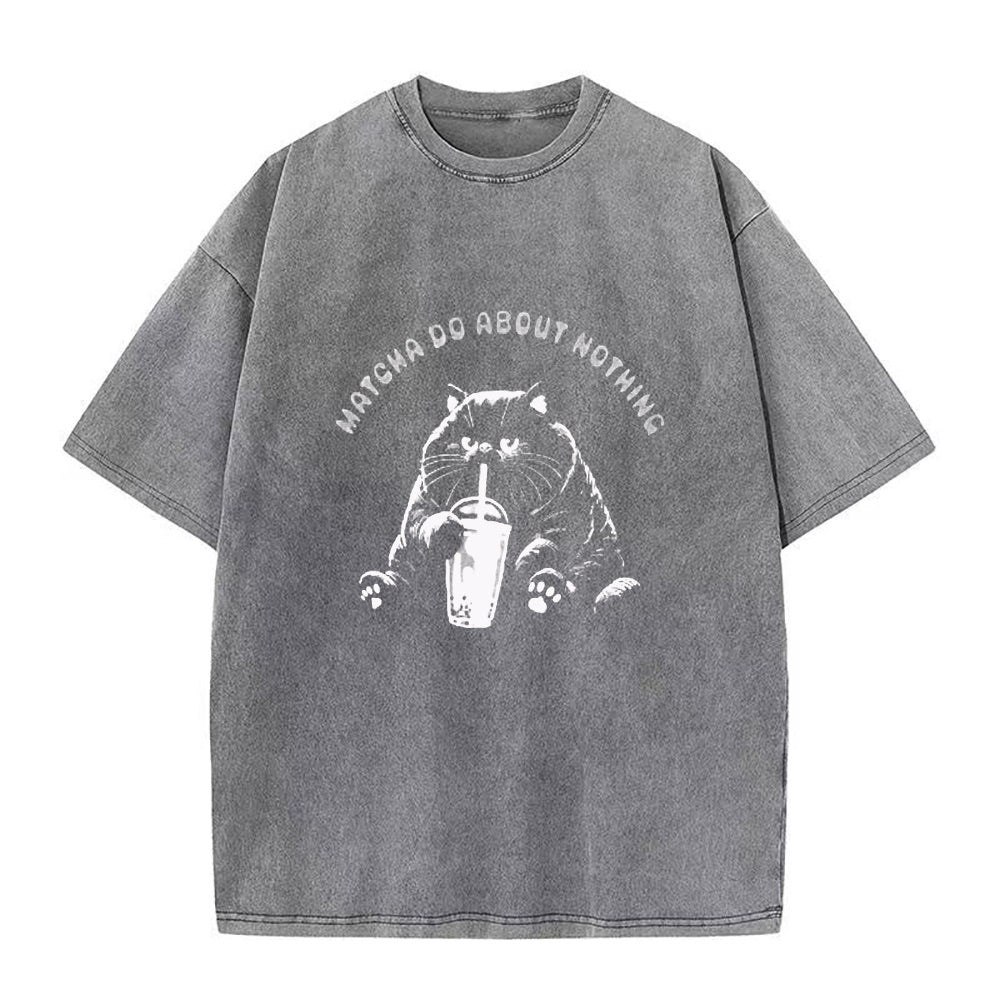 Cat Matcha Do About Nothing Unisex Tee