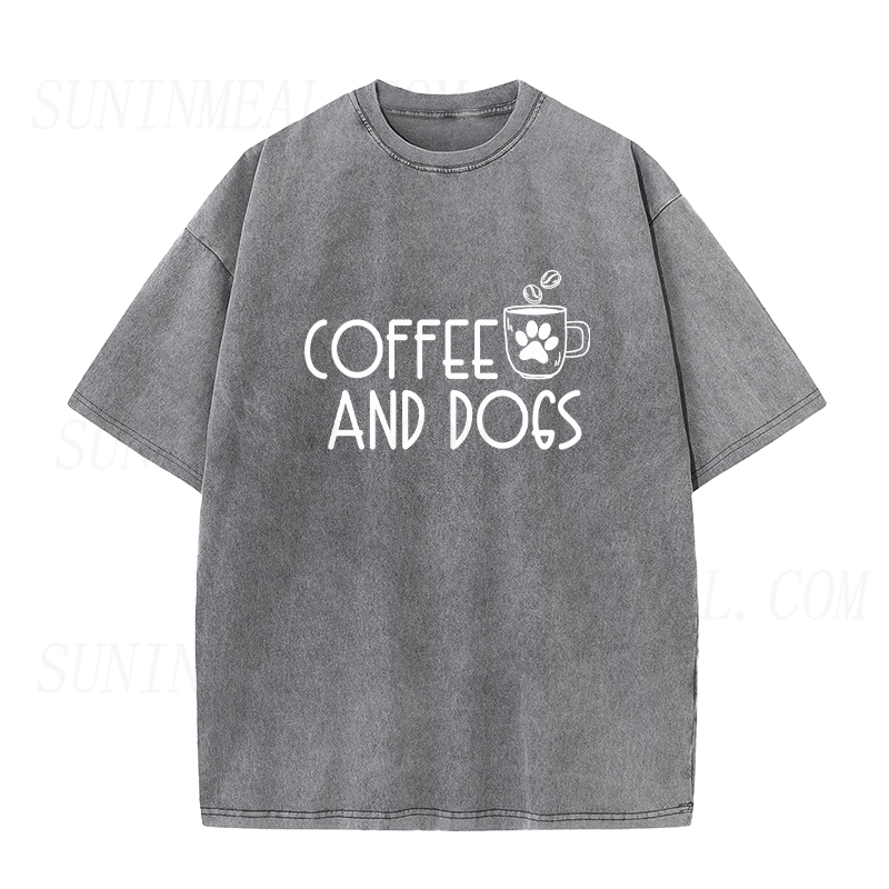 Coffee and Dogs Unisex Tee