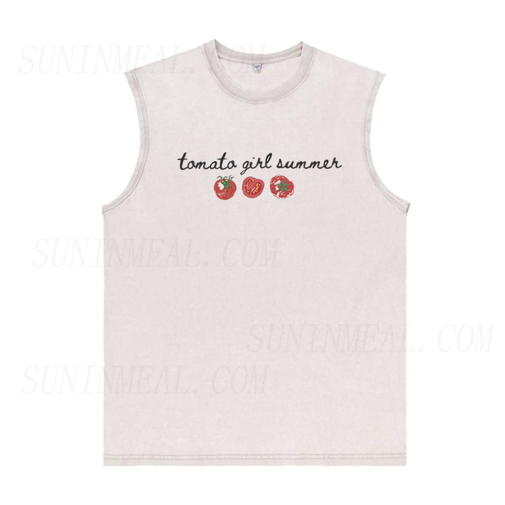 Tomato Girl Summer Unisex Tank Top