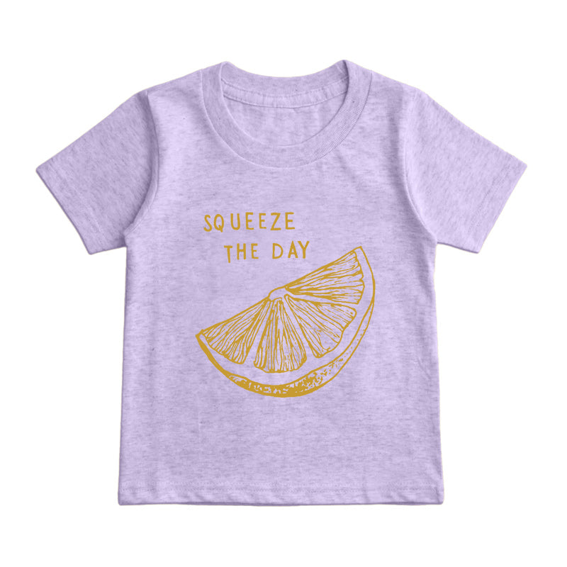 Squeeze the Day lemon Kids T-Shirt
