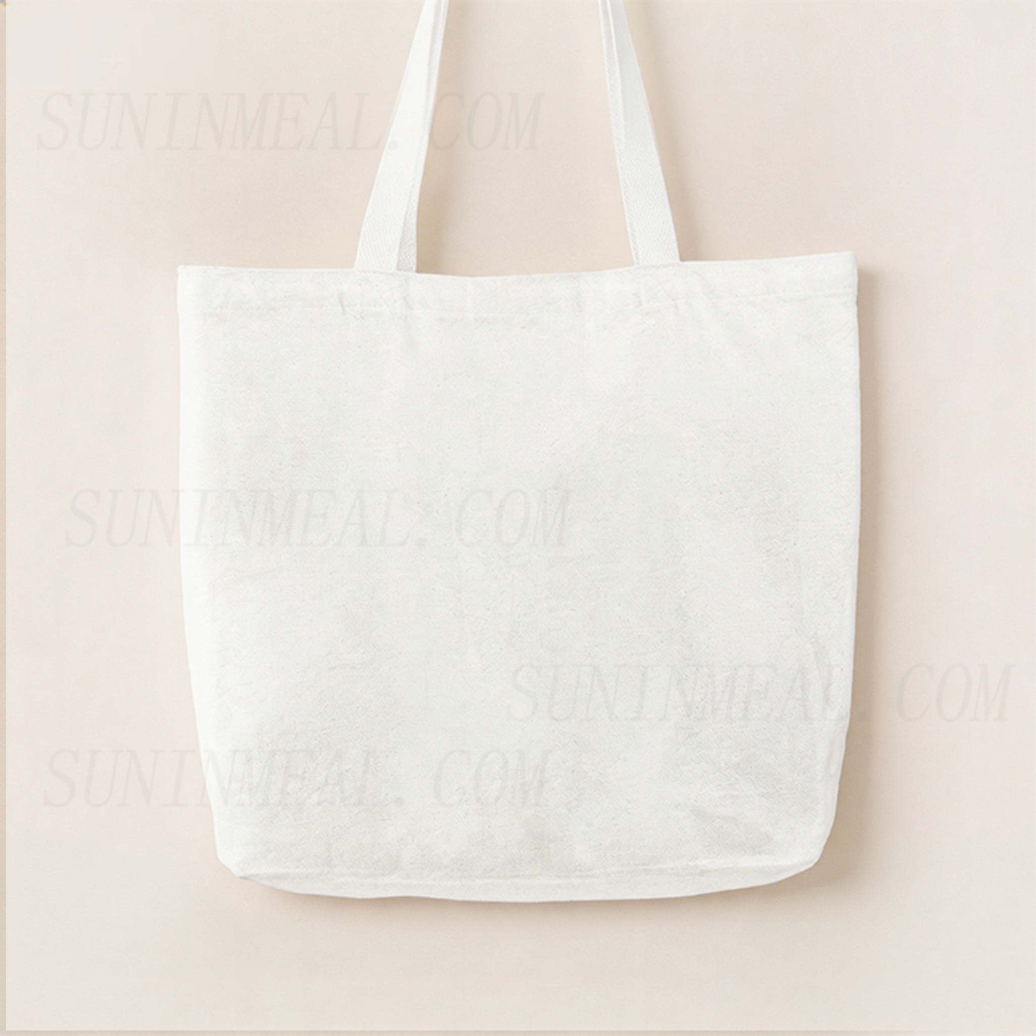 Solid Canvas Tote Bag