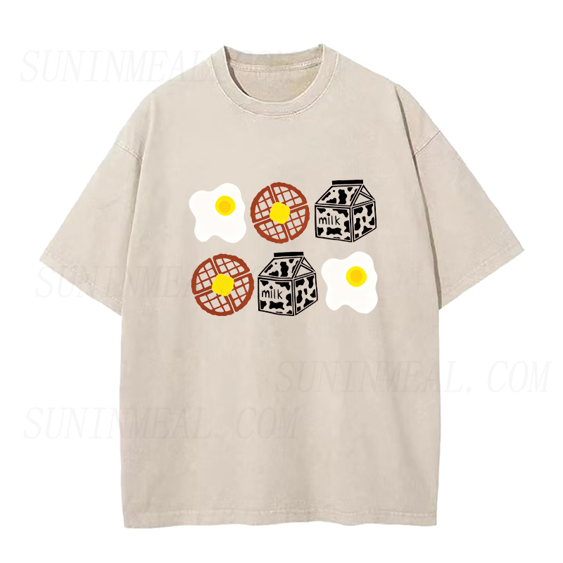 Eggs Waffles & Milk Unisex Tee