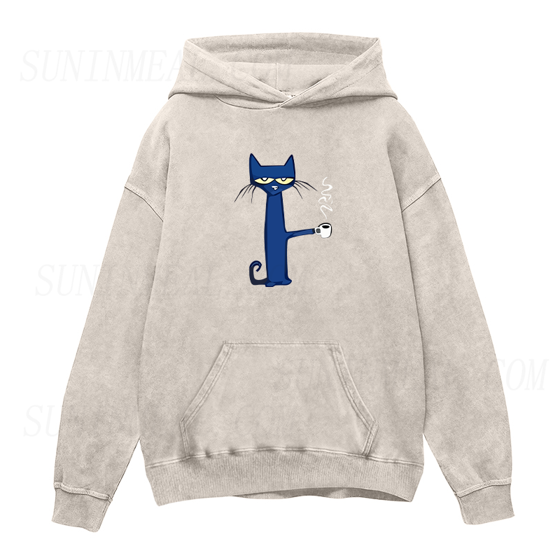 Cat and Coffee Unisex Hoodie