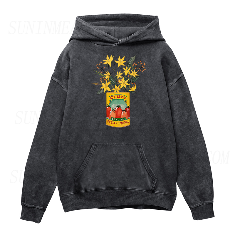 flowers and cento peeled tomatoes Unisex Hoodie