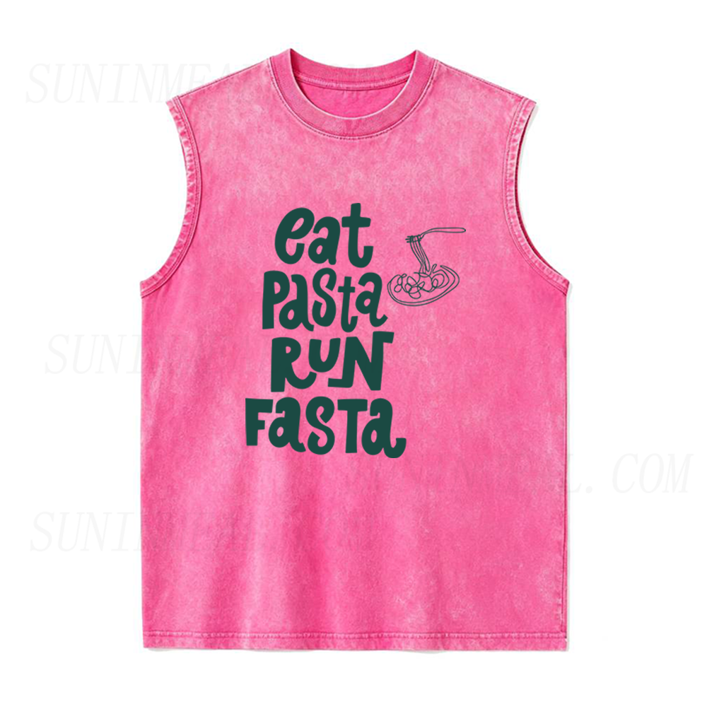 Eat Pasta Run Fasta Unisex Tank Top