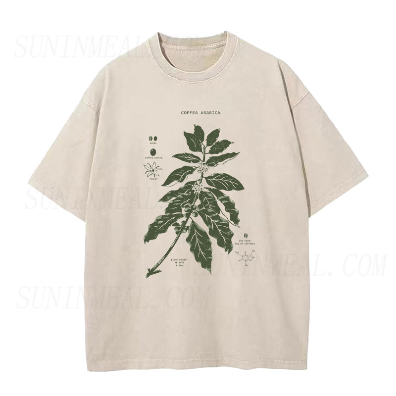 Coffee Plant Diagram Unisex Tee