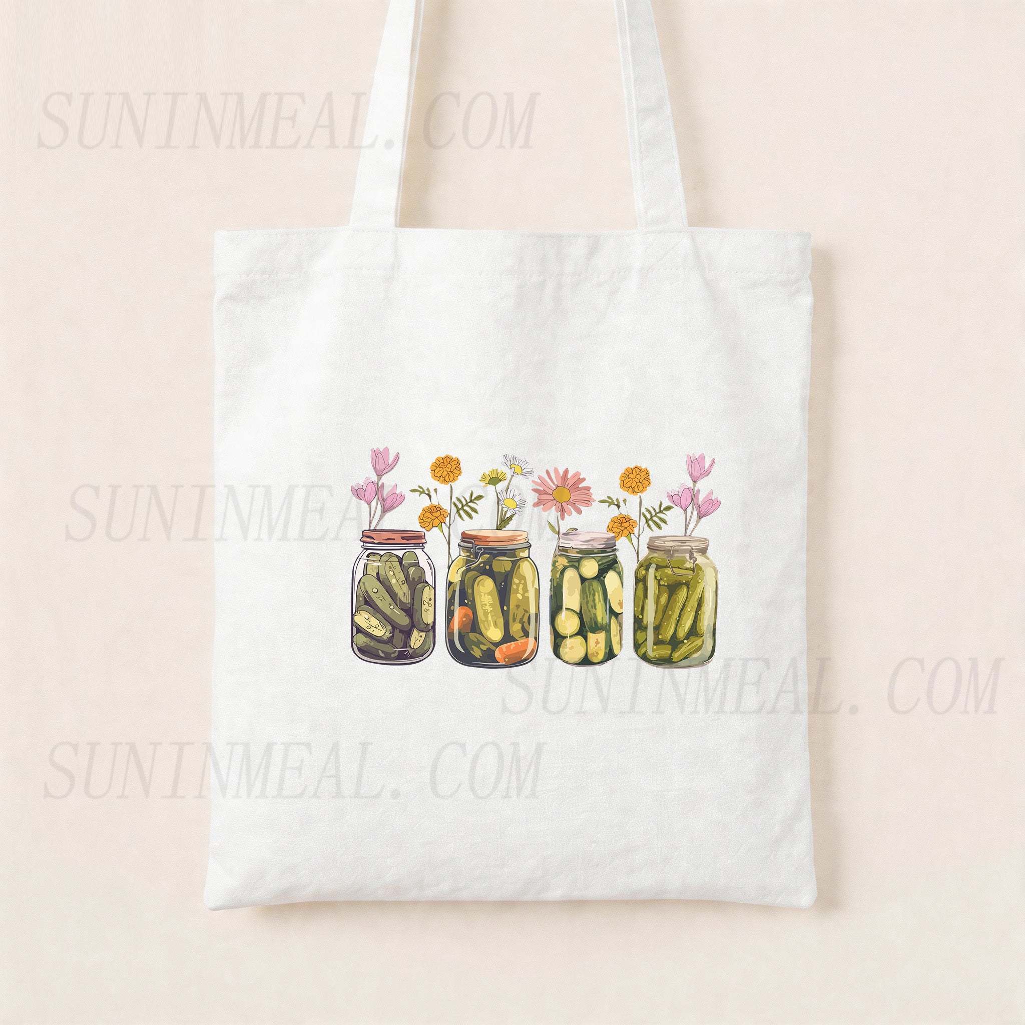 Vintage Canned Pickles Canvas Tote Bag
