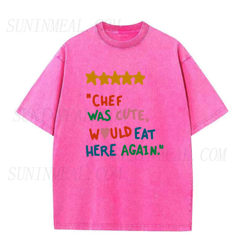 chef was cute would eat here Unisex Tee