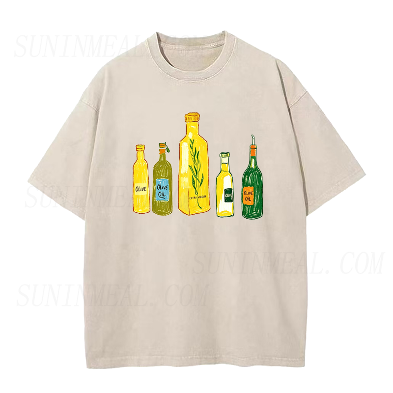 Olive Oil Bottles Unisex Tee