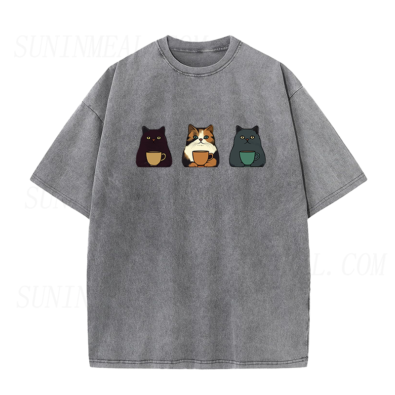 キャットコーヒー ユニセックスTシャツ