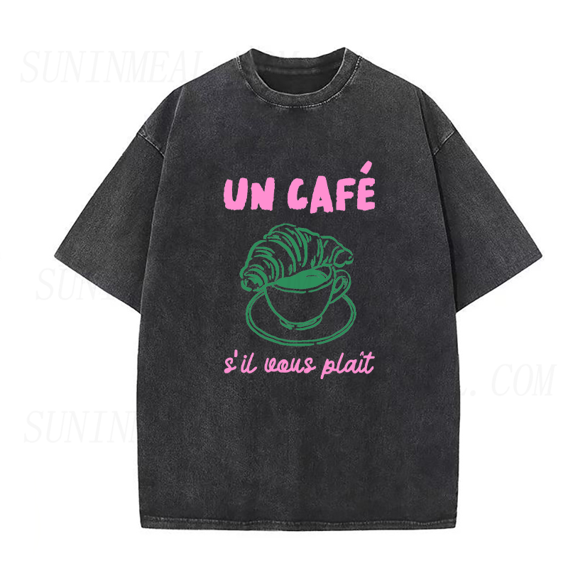Coffee & Croissant Please Unisex Tee