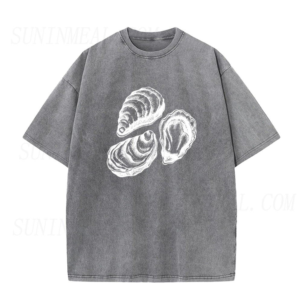 Retro Sketch Oyster Unisex Tee