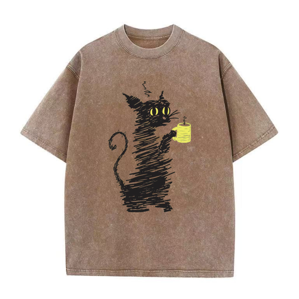Cat Coffee Unisex Tee