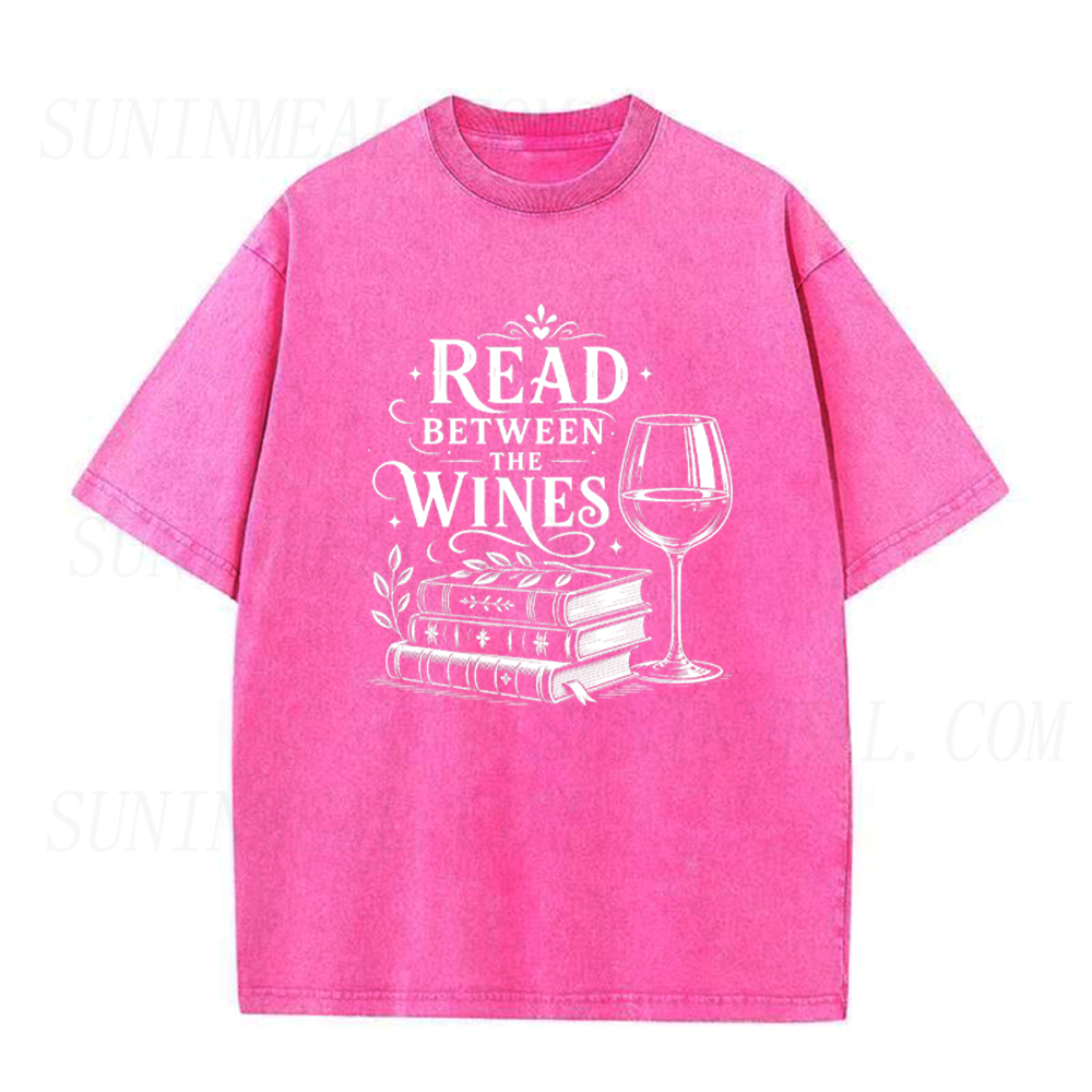 Read Between The Wines Book And Wine Lover Unisex Tee