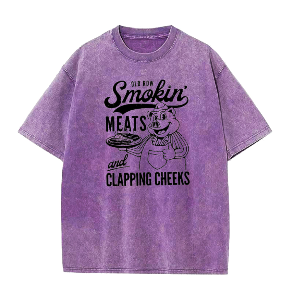 Old Row Smokin' Meats And Clapping Cheeks Unisex Tee