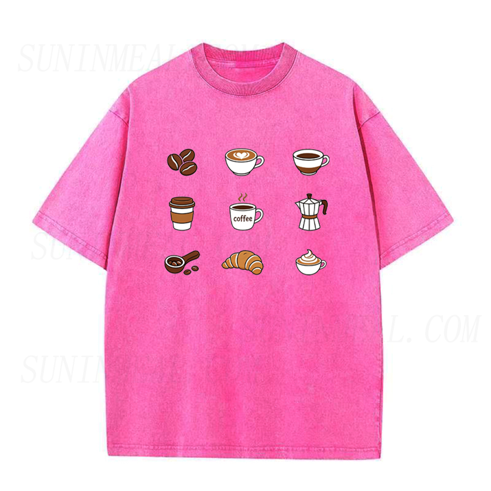 Latte Cappuccino Croissant Unisex Tee