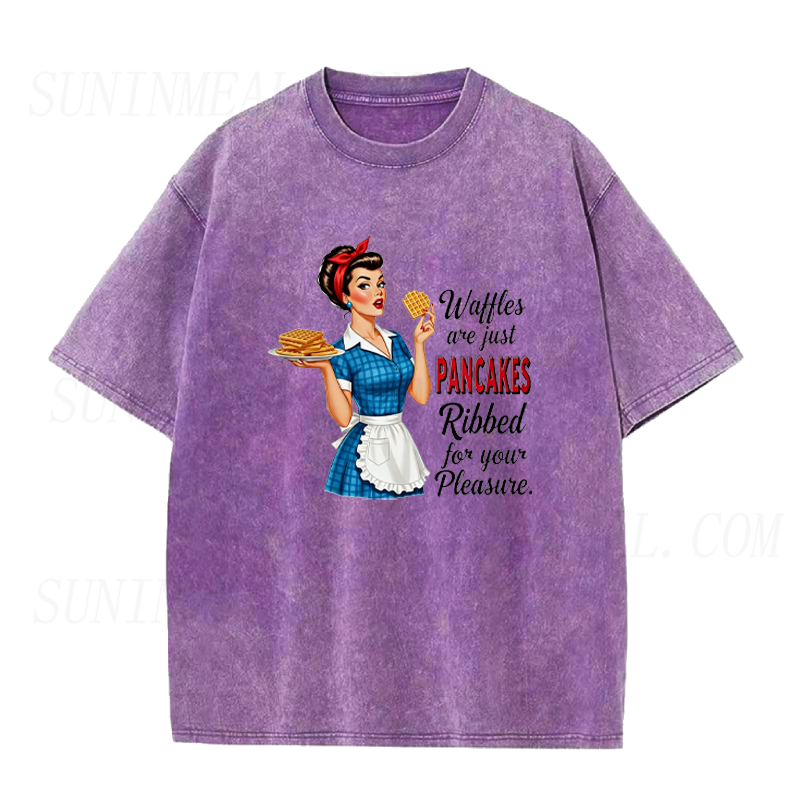 Ribbed Pancakes for Pleasure Unisex Tee