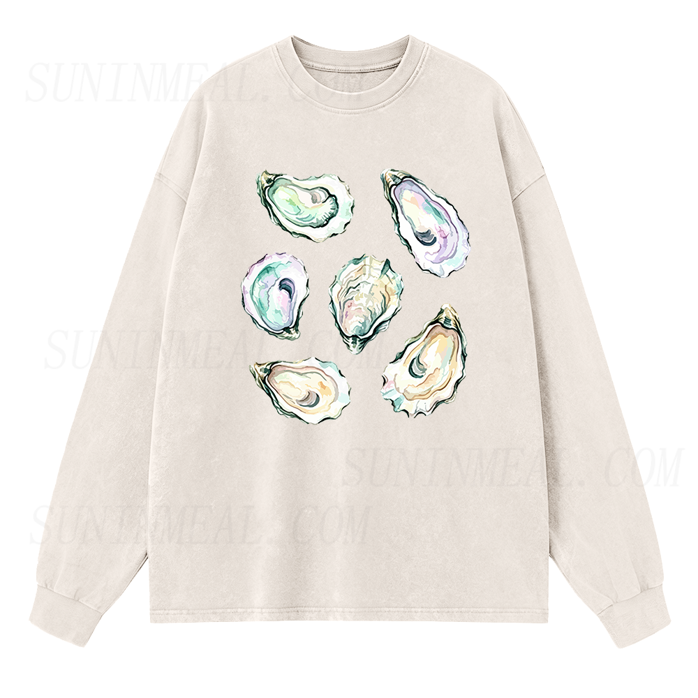 Oyster Shell Long Sleeve Unisex Tee