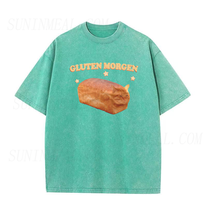 Gluten Morgen Funny Cat Meme Unisex Tee