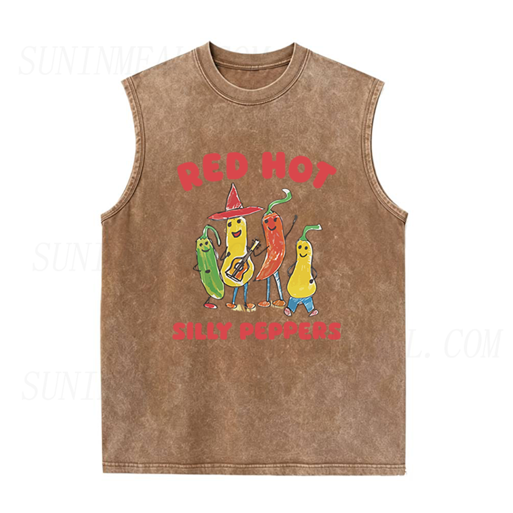 Red Hot Silly Peppers Unisex Tank Top