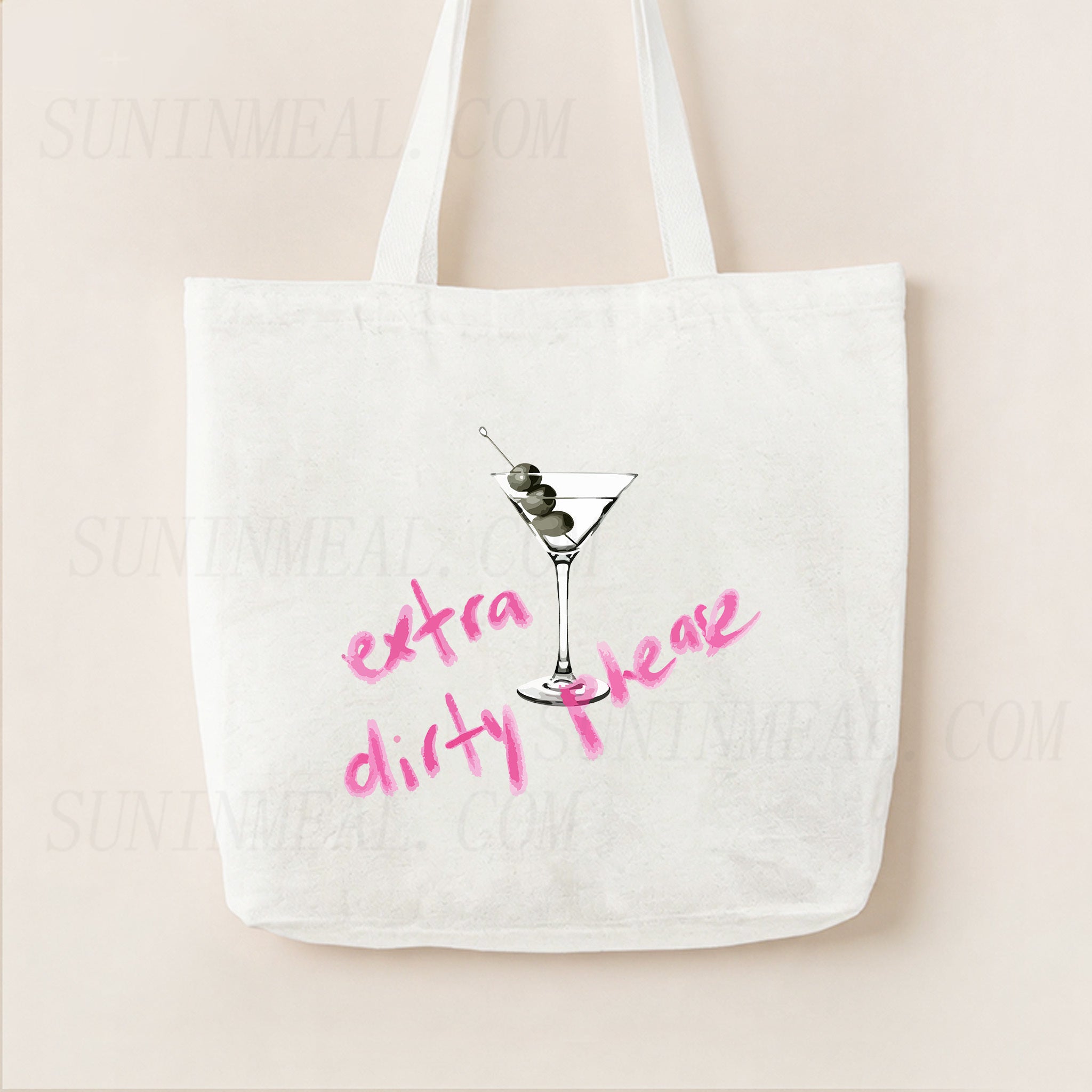 Extra Dirty Martini Canvas Tote Bag