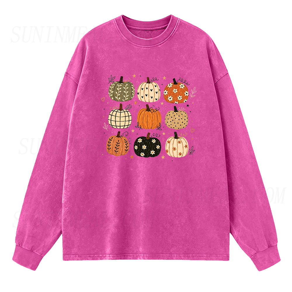 Boho Pumpkin Long Sleeve Unisex Tee