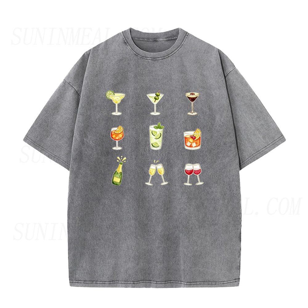 Vintage Champagne & Cocktails Unisex Tee