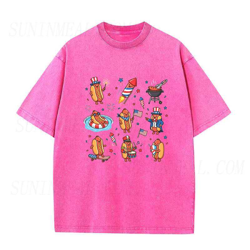 Hot Dog 4th of July Unisex Tee