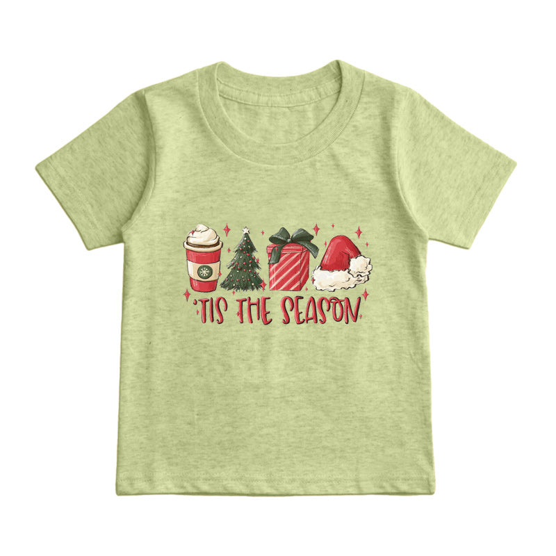 Xmas Presents & Santa Hat Kids T-Shirt