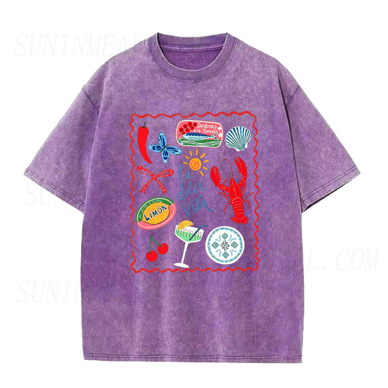 La Dolce Vita Summer Food & Lobster Unisex Tee