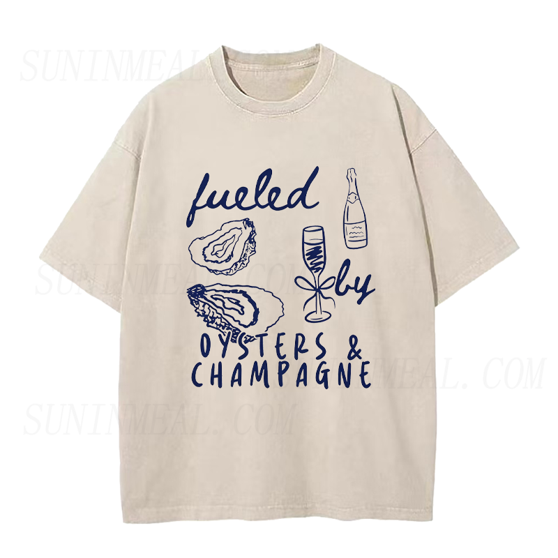Fueled By Oysters & Champagne Unisex Tee