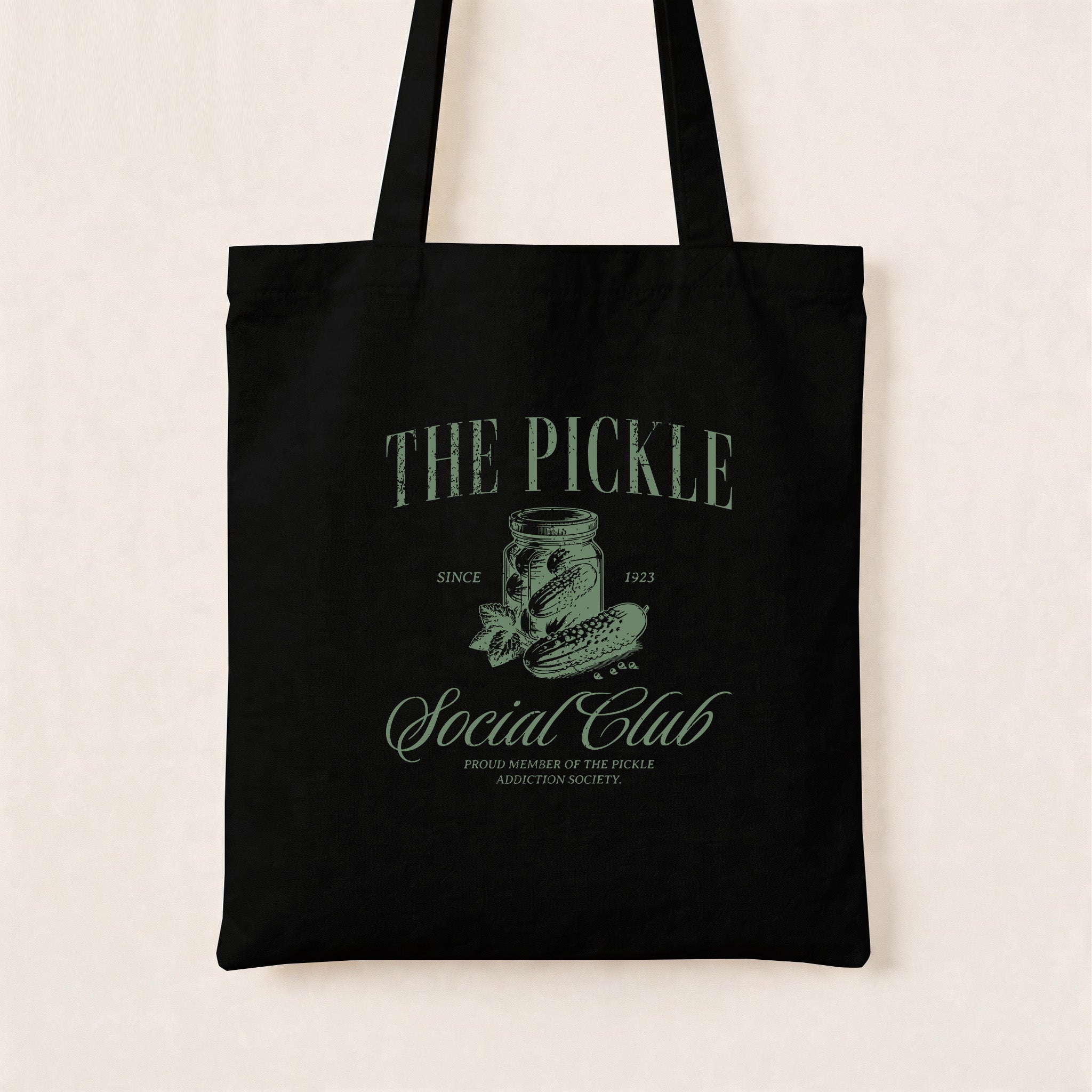 The Pickle Social Club Canvas Tote Bag