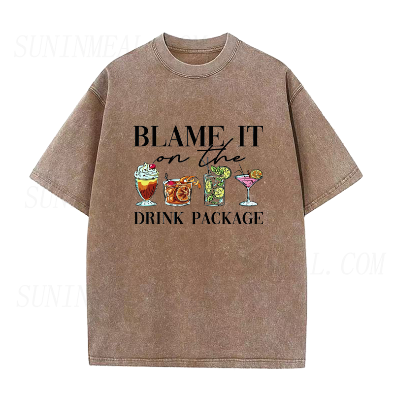 Blame It On The Drink Package Unisex Tee