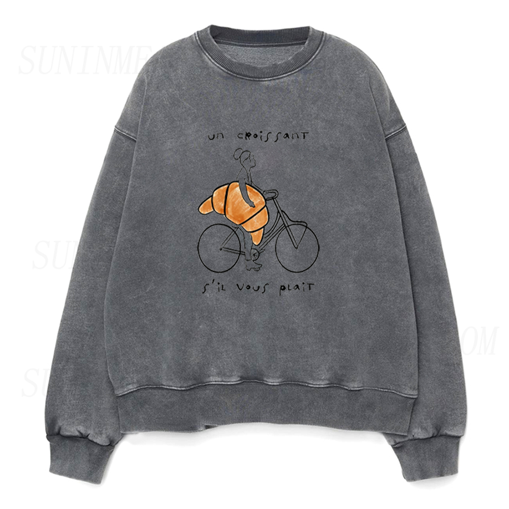 A Croissant Please Unisex Crewneck Sweatshirt