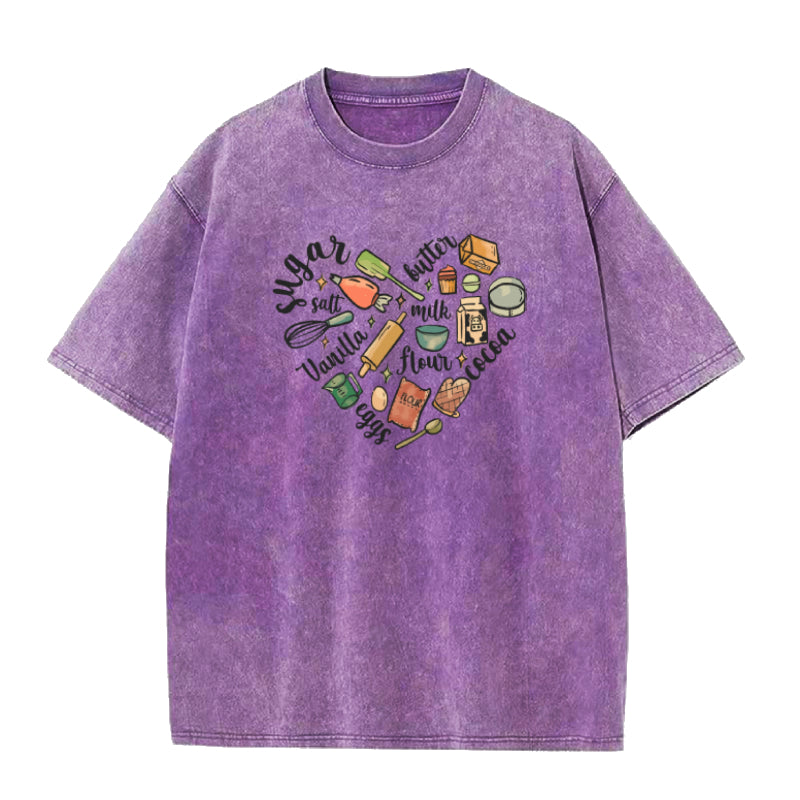 ベイキングハートユニセックスTシャツ