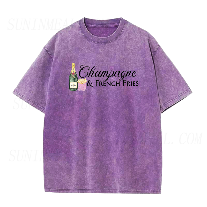 Champagne & French Fries Unisex Tee