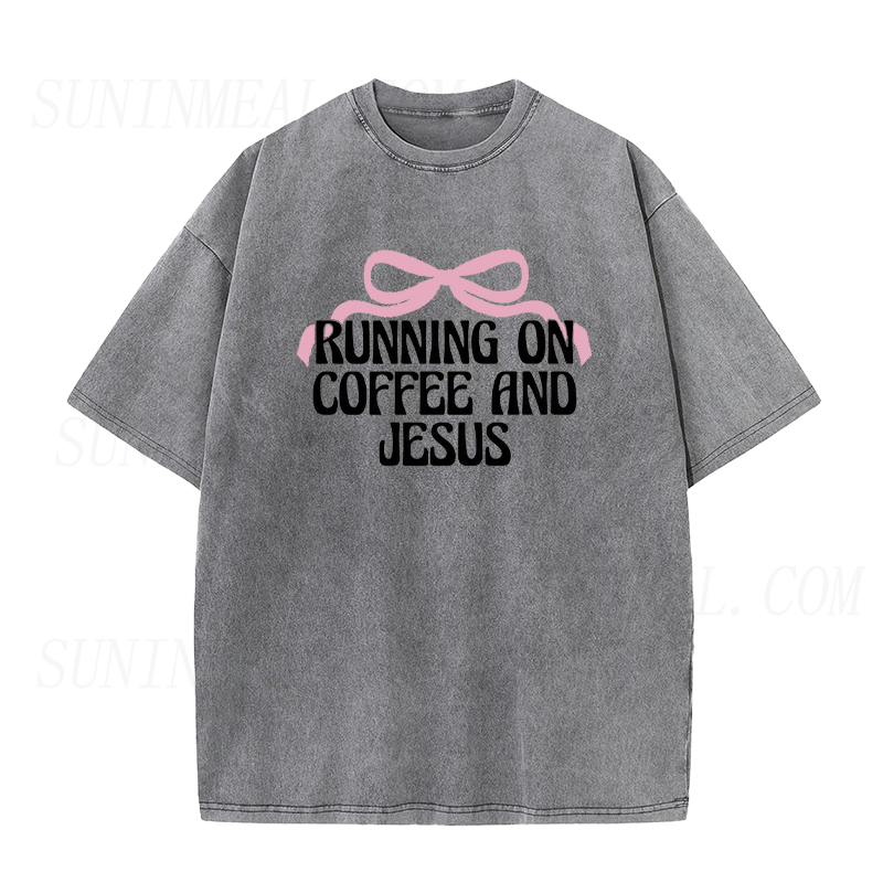 Running on Coffee and Jesus Unisex Tee