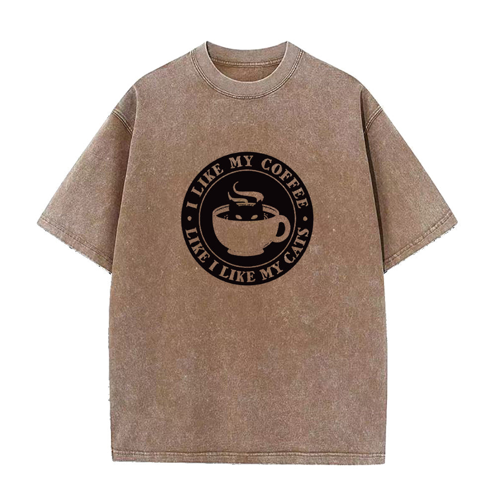 I like my coffee like I like my cat Unisex Tee