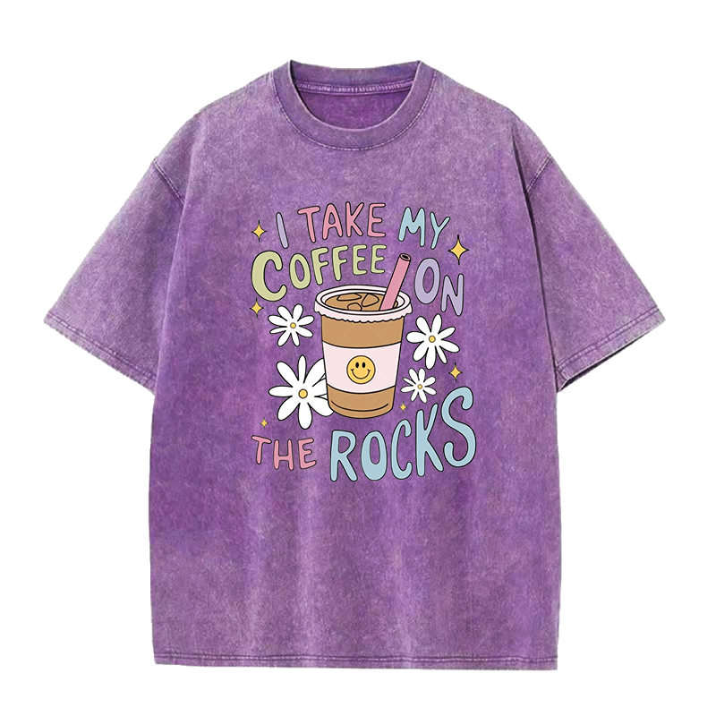 I Take My Coffee On The Rocks Unisex Tee