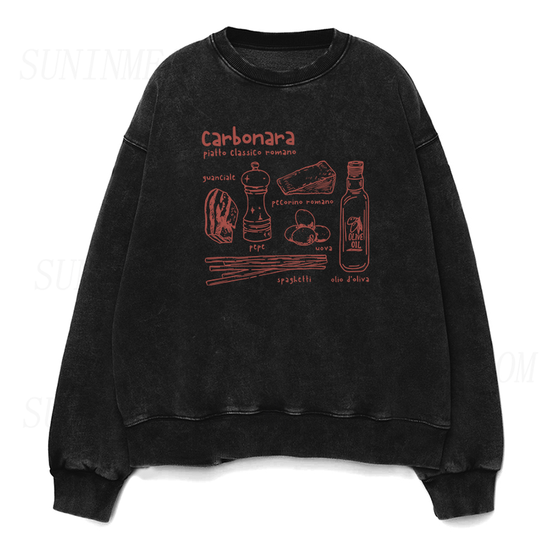 Carbonara Roma Pasta Unisex Crewneck Sweatshirt