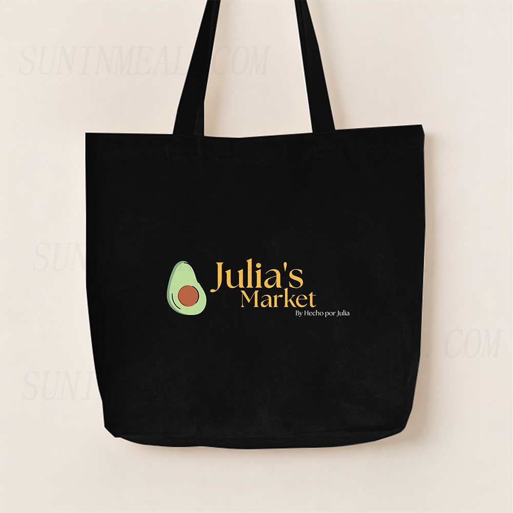 Julia's Market Avocado Canvas Tote Bag