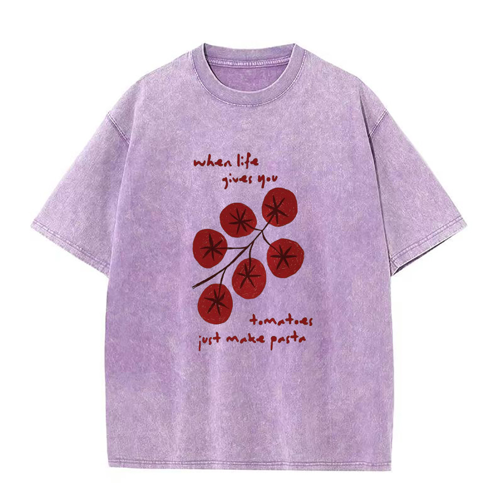 When Life Gives You Tomato Just Make Pasta Unisex Tee