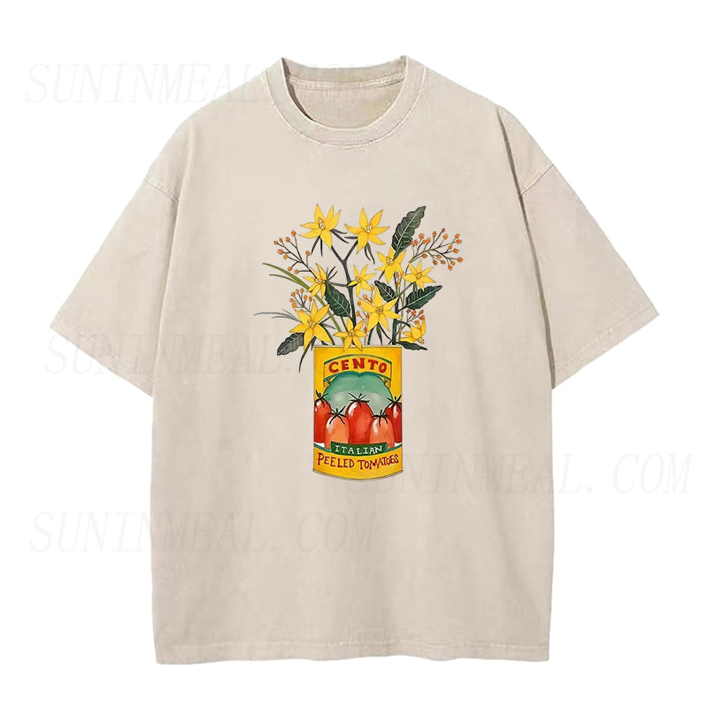 flowers and cento peeled tomatoes Unisex Tee