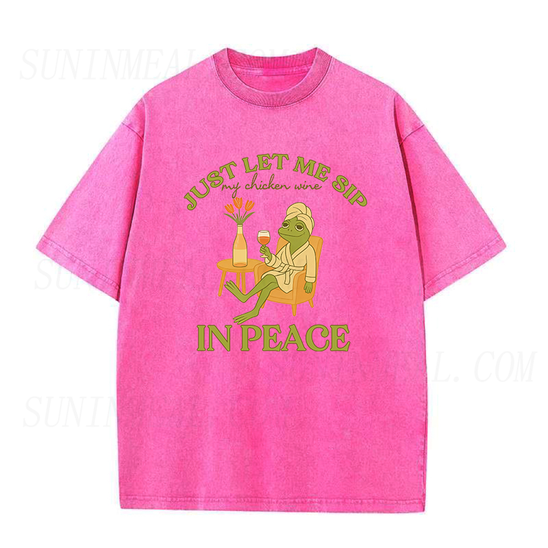 Just let me sip my chicken wine in peace Unisex Tee