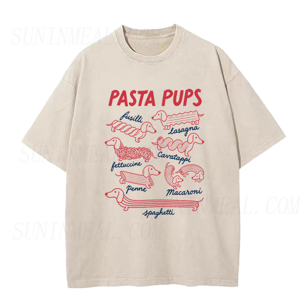 Cute Pasta Pups Dachshund Unisex Tee